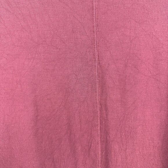 ANN TAYLOR LOFT Womens T-Shirt Size XS Short Sleeve‎ Maroon V Neck Rayon Blend - Picture 5 of 7